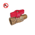 NSF lead free brass gas ball valve for USA market MXF